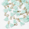 Polycotton(Polyester Cotton) Tassel Pendant Decorations FIND-S275-16G-2