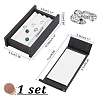 4-Slot Rectangle PU Letaher Loose Diamond Presentation Box LBOX-WH0002-05-2