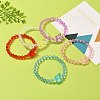 Transparent Acrylic Beads Kids Bracelets BJEW-JB05537-2