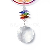 Glass Round Window Hanging Suncatchers HJEW-B006-01A-4