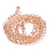 Transparent Electroplate Glass Beads Strands EGLA-A039-T4mm-B15-3