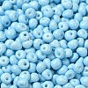 6/0 Opaque Baking Paint Glass Seed Beads SEED-M012-02A-13-3