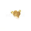 Brass Rhinestone Magnetic Clasps for Valentine's Day X-KK-H134-G-3