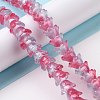 Transparent Glass Beads Strands LAMP-H061-01B-03-2