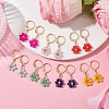 7 Pairs 7 Colors Golden Alloy Leverback Earrings EJEW-JE05715-2