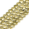 Electroplate Non-magnetic Synthetic Hematite Beads Strands G-S352-55-1