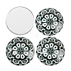 Floral Photo Glass Cabochons GGLA-N004-12mm-G15-2