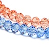 Transparent Painted Glass Beads Strands DGLA-A034-T8mm-A02-4