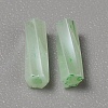 Opaque Colours Glass Twist Bugle Beads GLAA-WH0039-08F-2