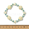 Synthetic Turquoise Beaded Stretch Bracelets for Women BJEW-JB13597-02-2