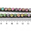 Electroplated Natural Lava Rock Beads Strands G-A256-C01-01A-4