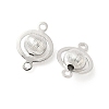 SHEGRACE Brass Round Links XGR0127P-123P-2