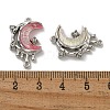 Rack Plating Alloy Rhinestone Pendants PALLOY-F312-06P-3