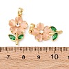Brass Micro Pave Cubic Zirconia Pendants KK-H089-32G-01-3