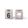 Tarnish Resistant 303 Stainless Steel European Beads STAS-G286-P06-1