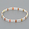 Bohemian Glass Seed Beaded Stretch Bracelets JM4508-48-1