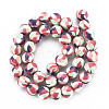 Handmade Polymer Clay Beads Strands CLAY-N008-054-03-2