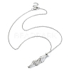 304 Stainless Steel Braided Macrame Pouch Empty Stone Holder for Pendant Necklace Making NJEW-TA00078-1