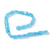 Electroplated Imitation Jade Glass Beads Strands EGLA-J108A-E41-2