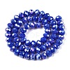 Electroplate Glass Beads Strands EGLA-A044-P8mm-B32-3