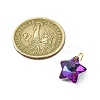 Electroplated Glass Charms PALLOY-JF03060-3