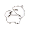 Zinc Alloy Open Back Bezel Pendants PALLOY-D580-05P-J-1