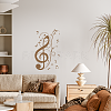 Translucent PVC Self Adhesive Wall Stickers STIC-WH0015-124-4