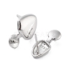 925 Sterling Silver Stud Earrings Findings EJEW-B038-10P-2