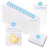 100Pcs Rectangle Clear Polypropylene Cellophane Bags CDIS-TA0001-37E-2