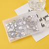 Electroplated Glass Charms EGLA-TA0001-07-4