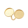 304 Stainless Steel Open Cuff Ring Findings STAS-E124-05L-G-3