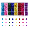 1920~2480Pcs 3 Style Spray Painted Crackle Glass Beads CCG-CJ0001-05-1