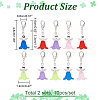 10Pcs 10 Style Number 0~9 Angel Locking Stitch Marker HJEW-PH01604-2