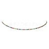 Colorful Rhinestone Tennis Necklace NJEW-JN04451-3