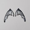 Translucent Resin Glitter Powder Pendants RESI-TAC0018-18G-1