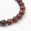 Natural Dyed Sandalwood Beads Stretch Bracelets BJEW-JB03843-03-2