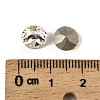 Glass Rhinestone Cabochons GLAA-A018-8mm-001GY-3