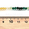 3MM Faceted Round Colorful Cubic Zirconia Beaded Necklaces for Women NJEW-A047-01G-5