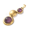Natural Amethyst Pendants STAS-C120-12G-05-2