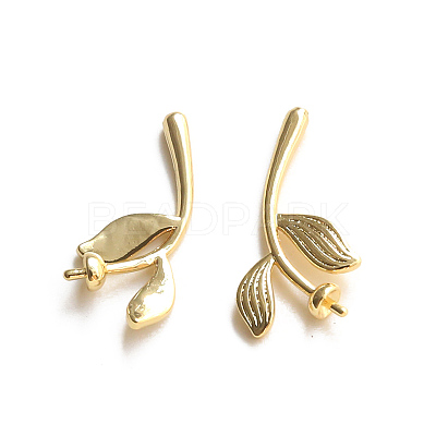 Brass Leaf Head Pins BAPE-PW0002-15C-01-1