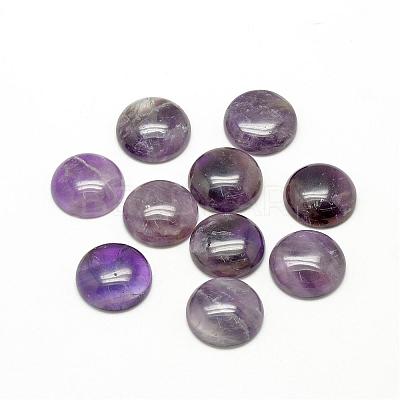 Natural Amethyst Cabochons G-R416-16mm-30-1
