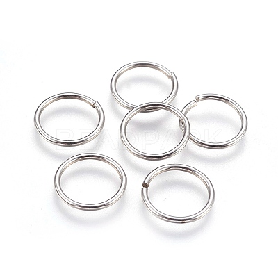 Tarnish Resistant 304 Stainless Steel Saw Cut Open Jump Rings STAS-P212-25P-21-1