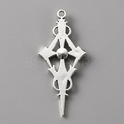 Siam Rhinestone Cross Pendant with Red Enamel LS-ENAM-WH0001-06AS-04-1