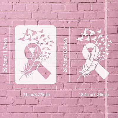Plastic Reusable Drawing Painting Stencils Templates DIY-WH0202-351-1