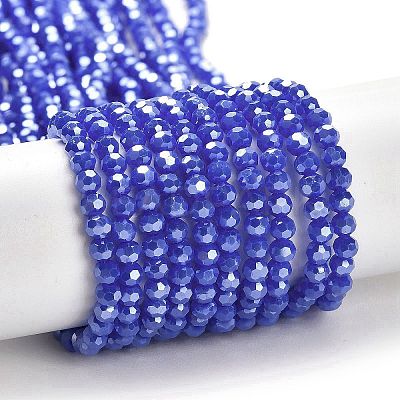 Electroplate Opaque Glass Beads Strands LS-EGLA-A035-P3mm-A07-1