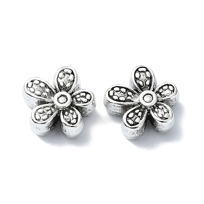 Tibetan Style Alloy Beads TIBEB-F065-01AS-01-1