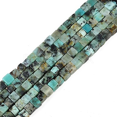 Natural African Turquoise(Jasper) Beads Strands X-G-B129-A20-01-1