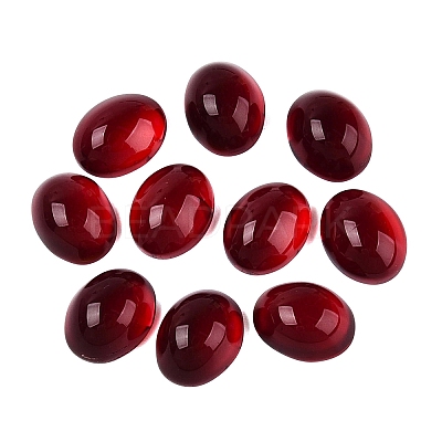 Transparent Glass Flat Back Cabochons GLAA-ZX009-01B-1