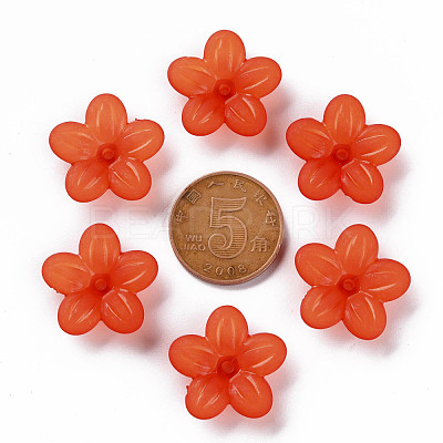 Frosted Acrylic Bead Caps MACR-S371-08A-726-1