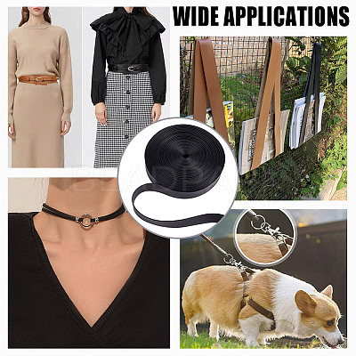 PU Leather Ribbon OCOR-WH0101-108C-01-1